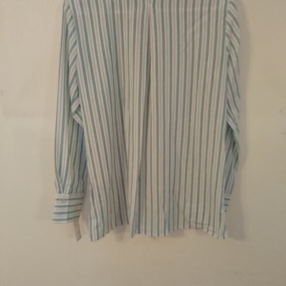 NWT Zac and Rachel Women's striped long sleeve blouse. Small. Office,Flattering - Picture 5 of 10